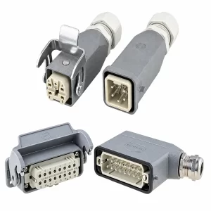 Connecteur industriel Harting avec boîtier métallique